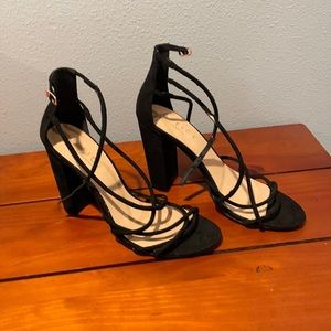 Office London black stiletto heel.